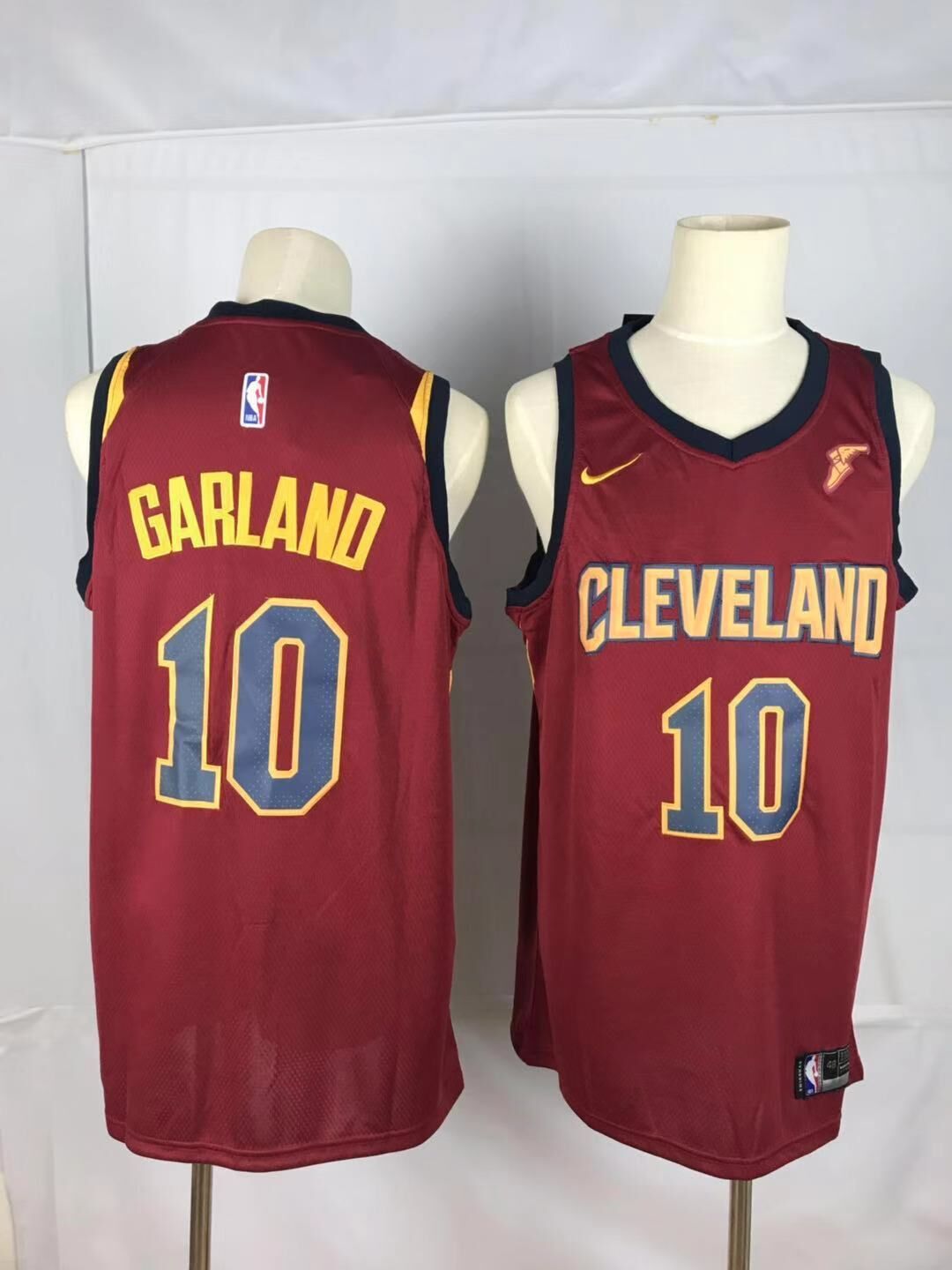 Men Cleveland Cavaliers #10 Garland Red Game Nike NBA Jerseys